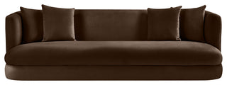 Alder Upholstered Chair, Brown, Velvet, Sofa