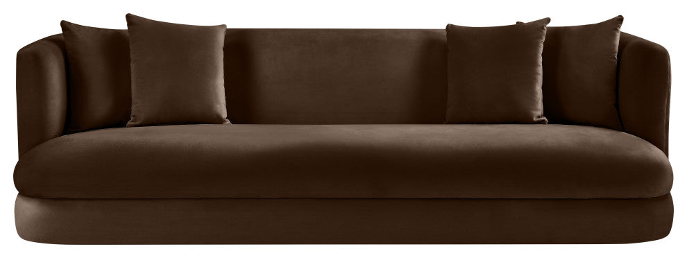 Alder Upholstered Chair, Brown, Velvet, Sofa