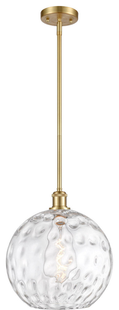 Innovations 516-1S-SG-G1215-12 1-Light Mini Pendant, Satin Gold