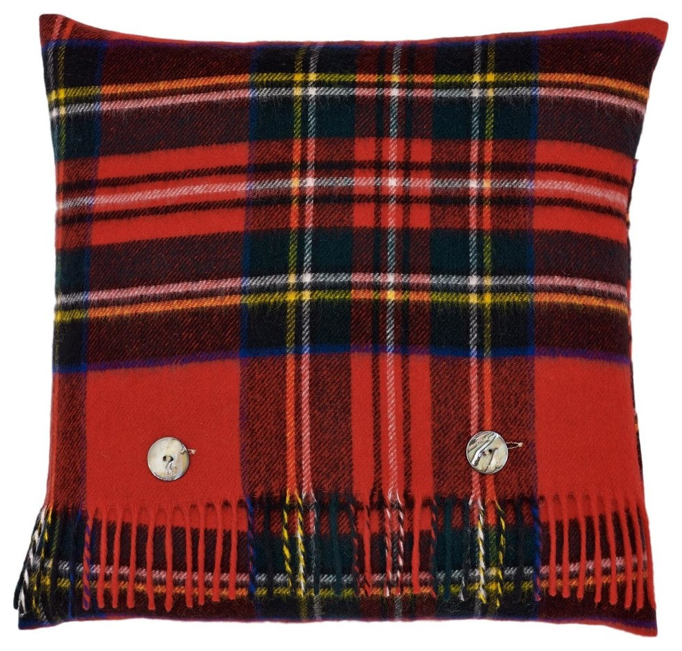 Merino Lambswool Tartan Royal Stewart Pillow