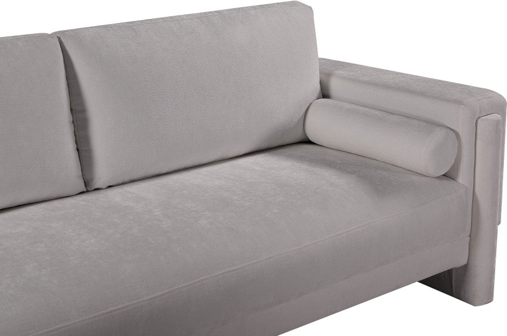 Madeline Chenille Fabric Upholstered Chair, Grey, Loveseat