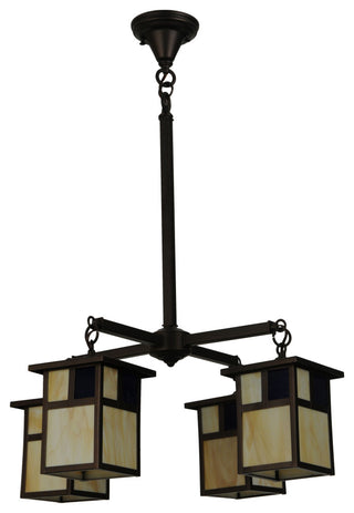 25W Hyde Park T Mission 4 LT Chandelier
