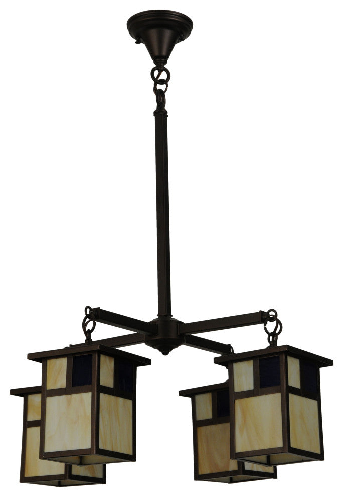 25W Hyde Park T Mission 4 LT Chandelier
