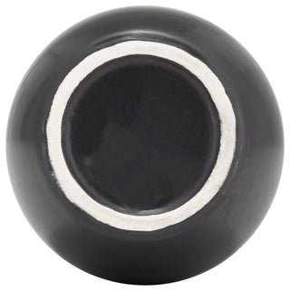 Ceramic 8", Vase, Handles, Black