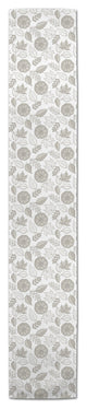 Gray Pumpkin Pattern 16"x90" Table Runner