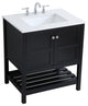 Tucker Black 30" Single Sink Bathroom Vanity