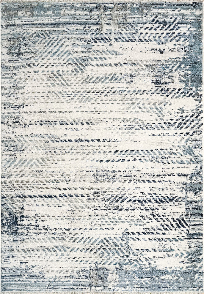 Dynamic Rugs Oxford Area Rug, Cream/Blue/Gray, 3.11x5.7