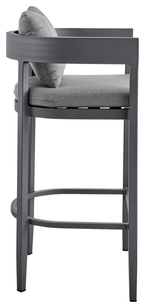 Argiope Outdoor Patio Counter or Bar Height Stool, Bar Height