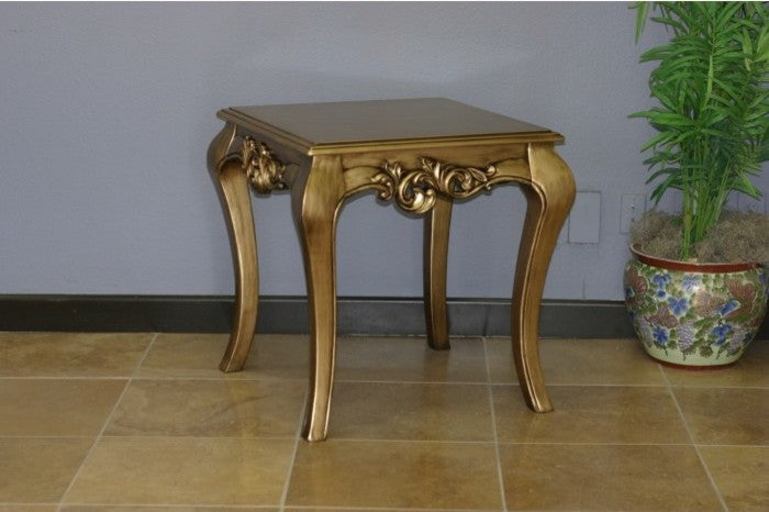 Traditional Wood Top End Table