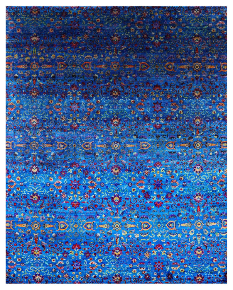 7' 11" X 10' 0" Persian Hand-Knotted Silk Rug Q5961
