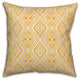 Yellow Boho Tribal 18x18 Throw Pillow