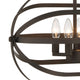 4-Light Unique/Statement Chandelier, Oil Rubbed Bronze