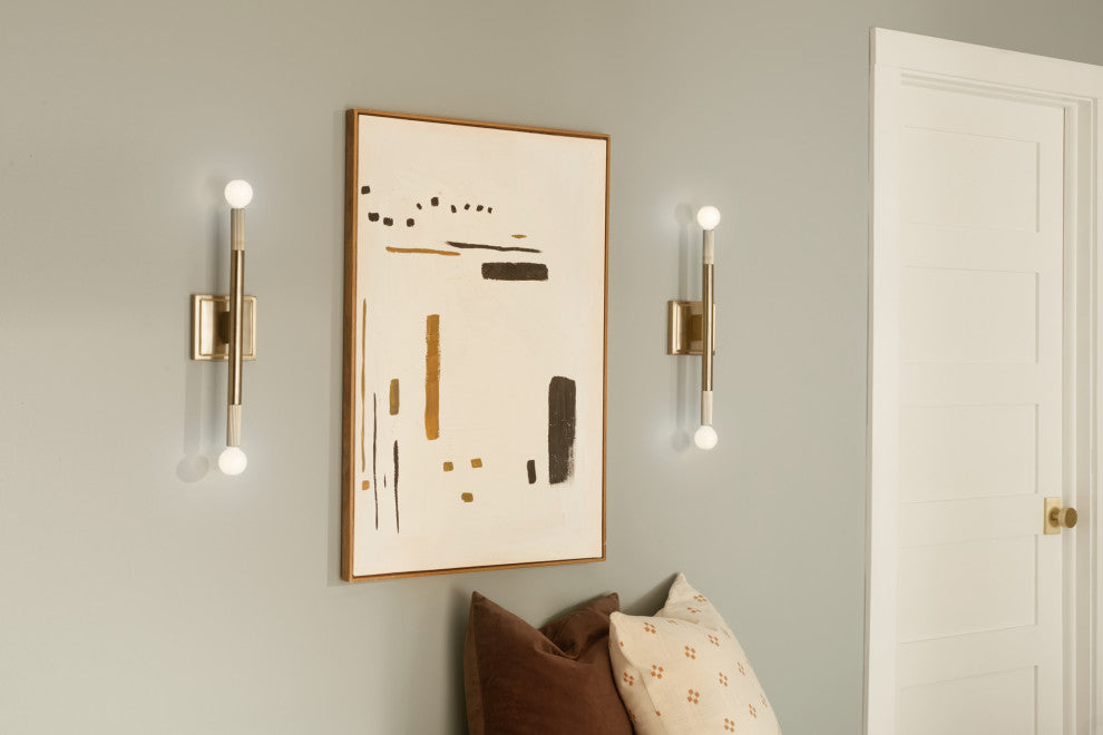 Odensa 2 Light Wall Sconce, Champagne Bronze