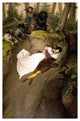 "Leap from the Rock" Print by Julius Schnorr von Carolsfeld, 28"x42"