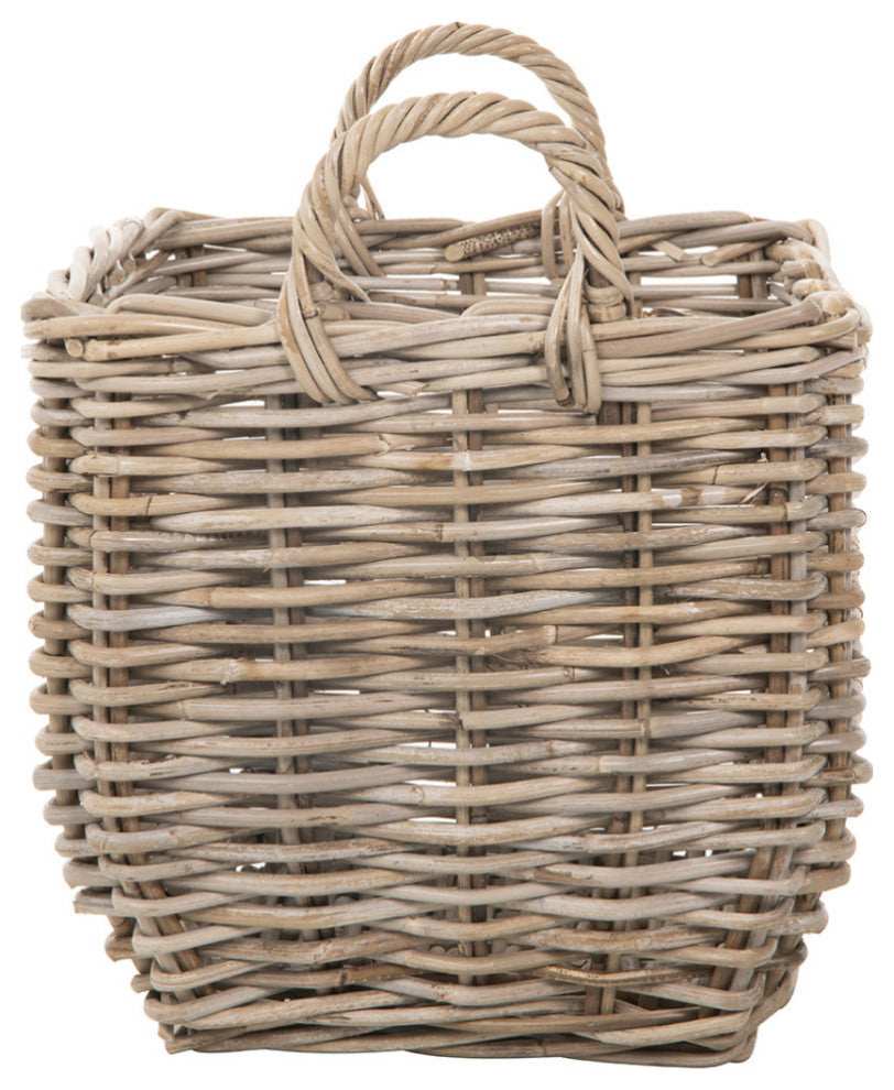 Kobo Rectangular Storage Basket, Large, Gray-Brown