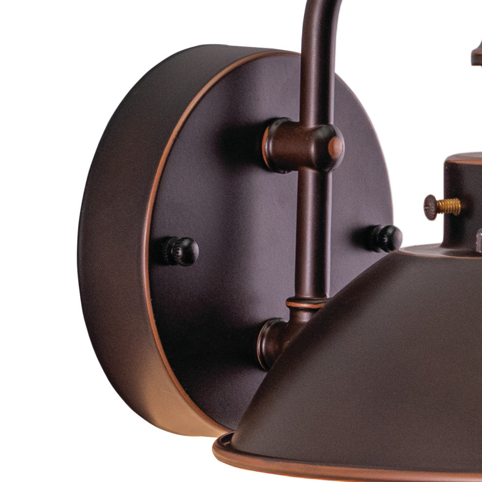 Harwich 8" Outdoor Wall Light Burnished Bronze