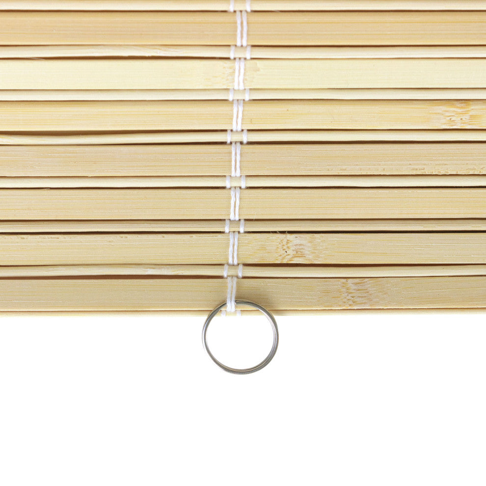 Bamboo Cordless Window Shade, Natural, 60" W