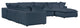 Cali Navy Modular Large Chaise Sectional