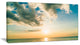 "Clouds Together Over Blue Seashore" Seashore Canvas Wall Art, 40"x20"