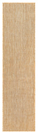 Carmel Texture Stripe Indoor/Outdoor Rug, Sand, 1'11"x7'6" Runner