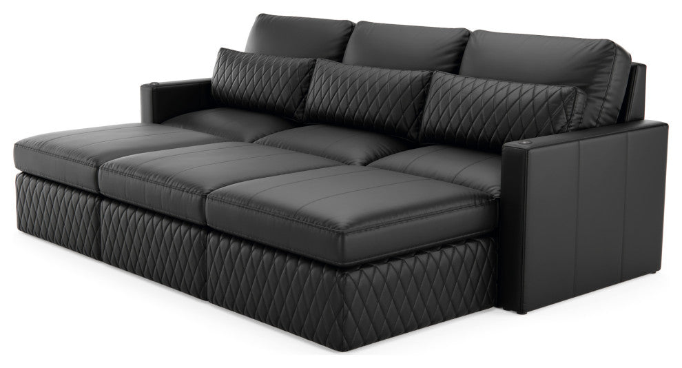 Seatcraft Diamante, Black, 6-Piece Sofa