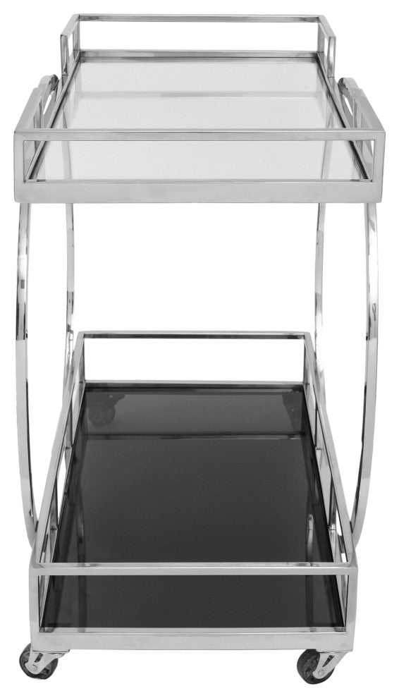 Discontinued Shooter Bar Cart - Silver