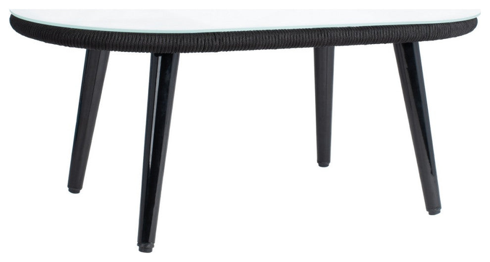 Safavieh Outdoor Halcott 4 Piece Living Set Grey / White