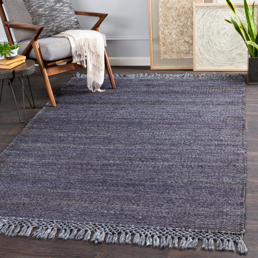 Surya Southampton SUH-2300 2'6"x8' Rug, Navy/Medium Gray
