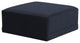 Willow Navy Ottoman