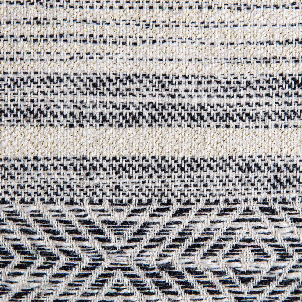 Hossegor 34" x 34" x 16" Navy Blue Ottoman