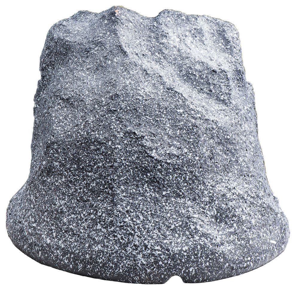 6.5" 150W Weather Resistant Outdoor Rock Speaker Pair, Grey