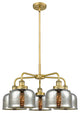 Innovations Cone 5 26" Chandelier Brushed Brass