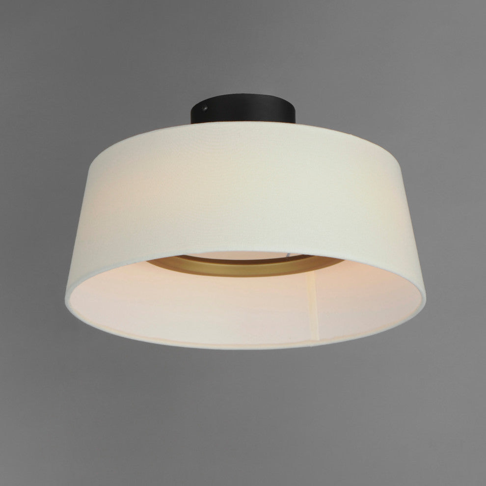 Maxim 10330OF Paramount 16"W Semi-Flush Drum Ceiling Fixture - Natural Aged