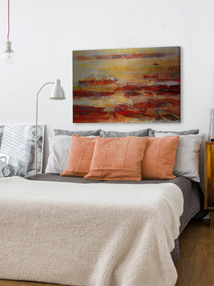 "Ozar" UV Ink Print on Brushed  Aluminum, 45"x30"