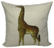Giraffe Throw Pillow Case, With Insert