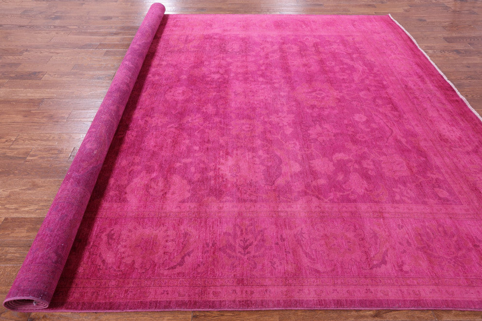 10' 0" X 13' 9" Full Pile Overdyed Hand Knotted Rug - Q12855