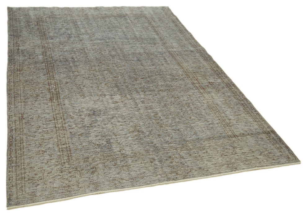 Rug N Carpet - Handwoven Anatolian 5' 2'' x 7' 9'' Antique Over dyed Rug