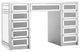 SlayStation Diamond Edition Vanity Makeup Table with 11 Drawers Unit, Silver