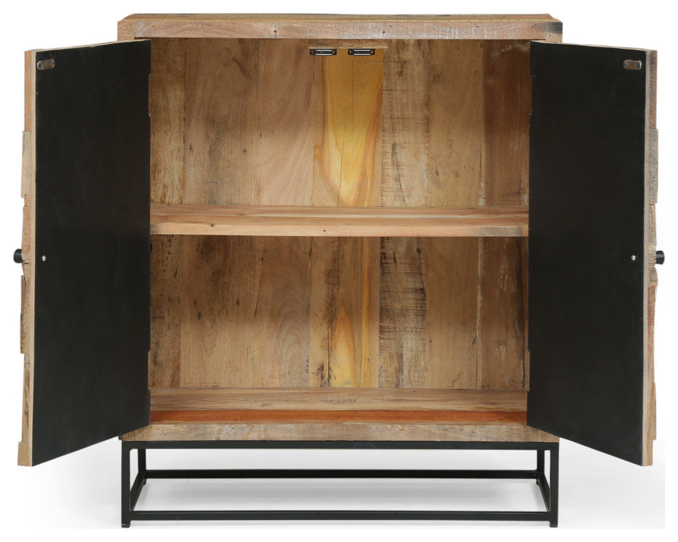 Full product view on white background with doors open.