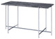 ACME Adelae Sofa Table, Faux Marble and Chrome