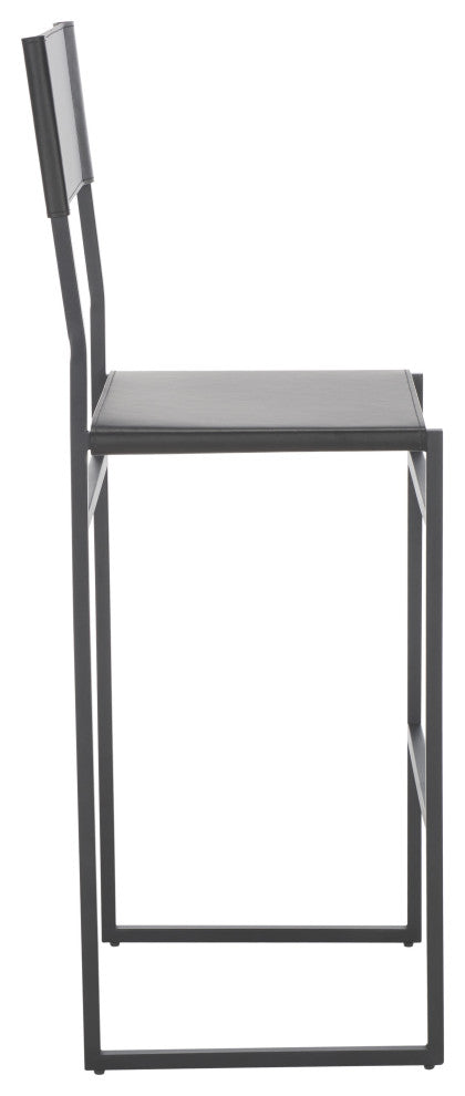 Safavieh Layne Barstool, Black, Black