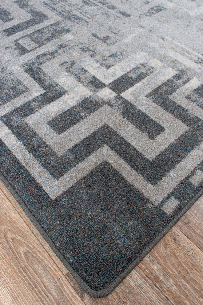 Distressed Bounty, Gray, 8' Round