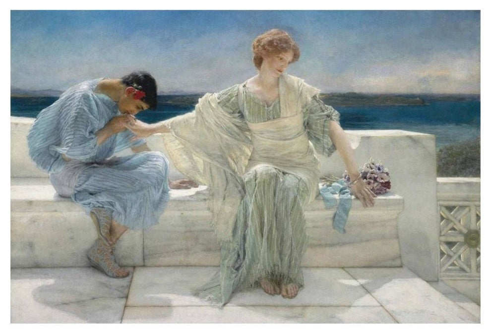 "Ask Me No More, 1906" Digital Paper Print by Sir Lawrence Alma-Tadema, 20"x14"