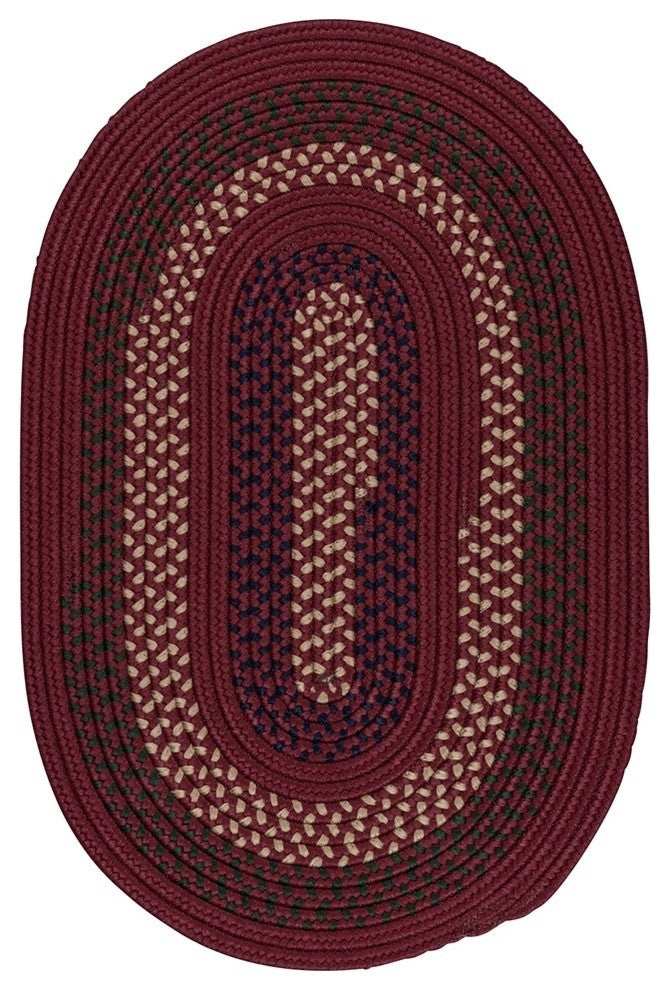 Colonial Mills Deerfield DF81 Deep Russet Traditional Area Rug, Oval 2'x6'