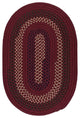 Colonial Mills Deerfield DF81 Deep Russet Traditional Area Rug, Oval 2'x6'