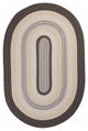 Colonial Mills Brooklyn BN49 Slate Indoor/Outdoor Area Rug, Oval 2'x10'
