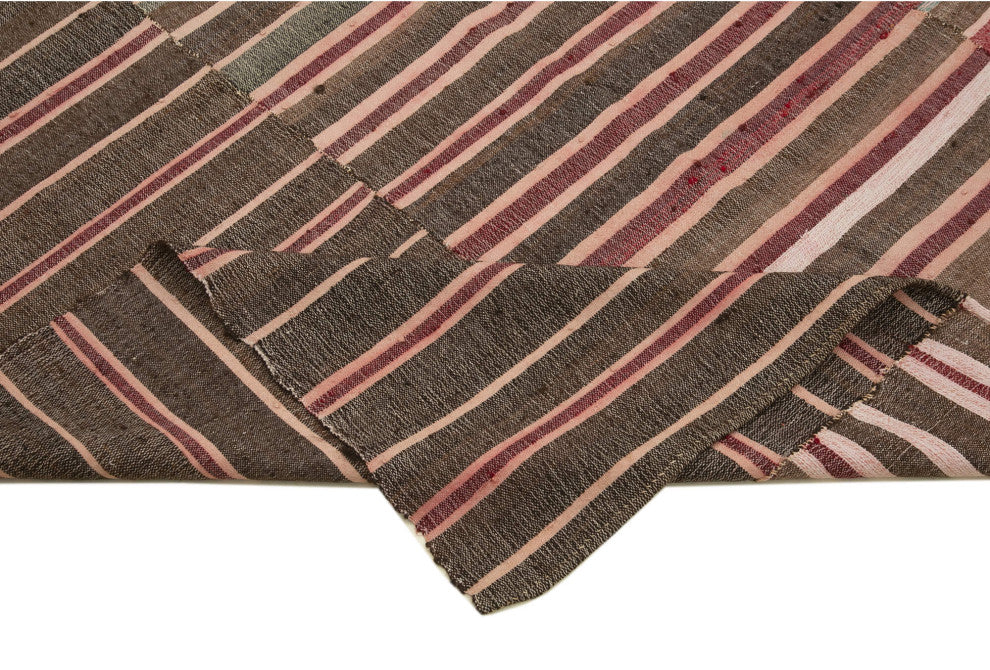 Rug N Carpet - Handmade Turkish 6' 0'' x 8' 7'' Vintage Wool Kilim Rug