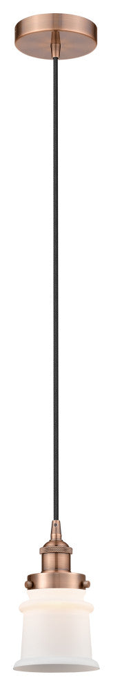 Innovations 616-1PH-AC-G181S 1-Light Mini Pendant, Antique Copper
