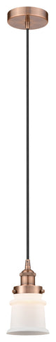 Innovations 616-1PH-AC-G181S 1-Light Mini Pendant, Antique Copper