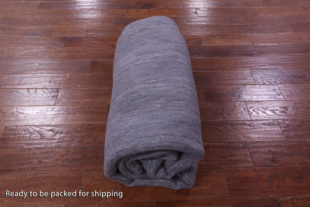 8' Round Hand Knotted Wool Persian Gabbeh Rug - Q15182